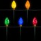 Northlight LED Lighted C9 Style Christmas Pathway Lawn Stakes - 8 ft - Multi - 5-Count